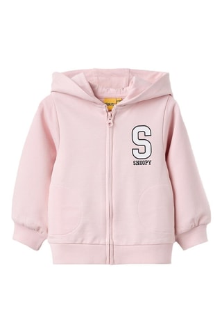 Sweat Snoopy et Woodstock Snoopy et les Peanuts - Rose poudré