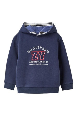 Sweat à capuche - Bleu marine