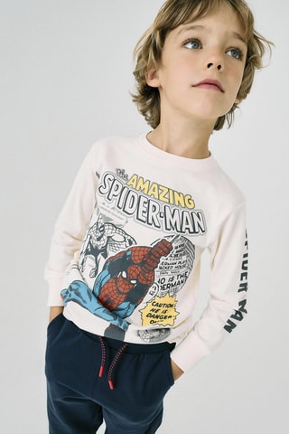 Sweat Spider-Man Avengers Marvel - Beige clair