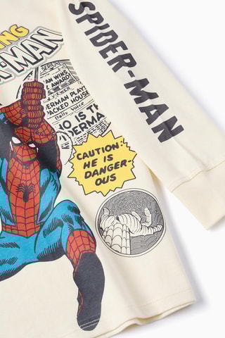 Sweat Spider-Man Avengers Marvel - Beige clair