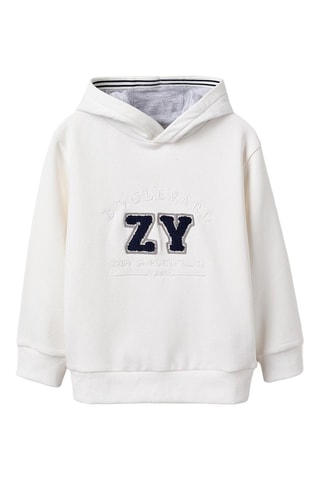 Sweat à capuche polaire - Blanc