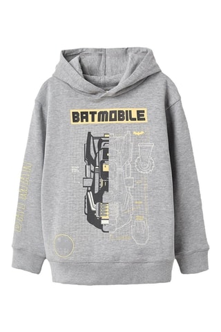 Sweat à capuche Batman La Ligue des Justiciers DC Comics - Gris