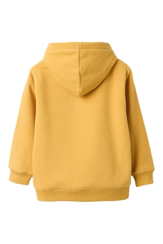 Sweat polaire à capuche - Jaune