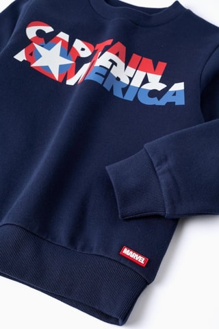 Sweat Captain America Avengers Marvel - Bleu marine