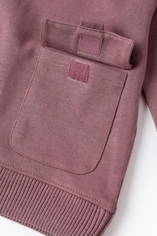 Sweat polaire à capuche - Violet