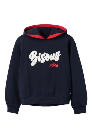 Sweat polaire à capuche - Bleu marine