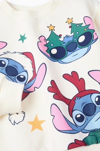 Sweat Stitch Lilo et Stitch Disney - Beige