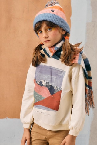 Sweat polaire à capuche - Beige