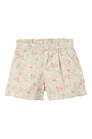 Short en velours - Blanc