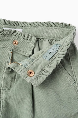 Short en velours - Vert clair