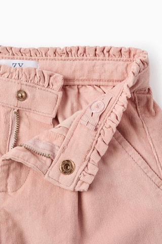 Short en velours - Rose poudré