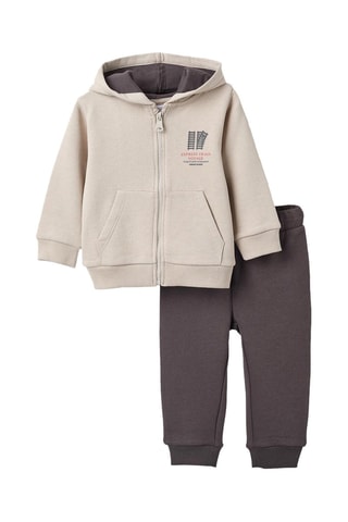 Sweat à capuche et pantalon - Gris foncé