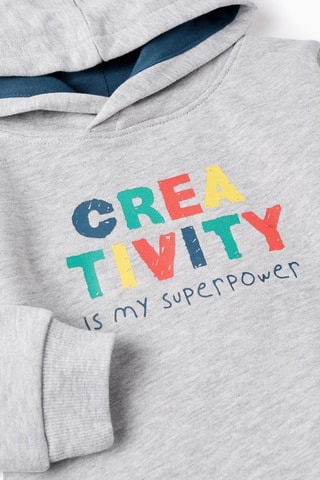 Sweat à capuche et pantalon - Gris clair