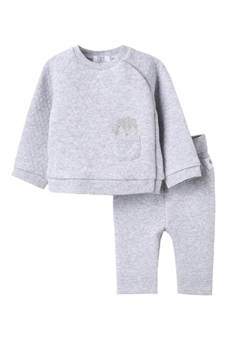 Sweat et pantalon - Gris clair chiné