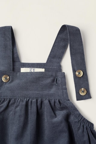 Body et barboteuse en velours - Bleu foncé