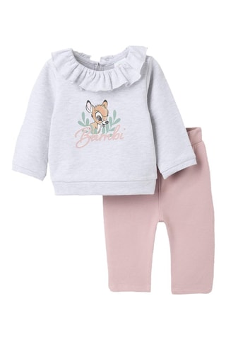 Ensemble 3 pièces Bambi Disney - Gris clair