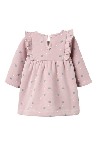 Robe et collant - Rose poudré et blanc