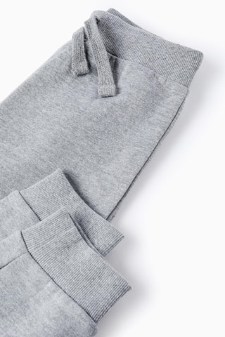Sweat à capuche et pantalon - Gris et vert olive