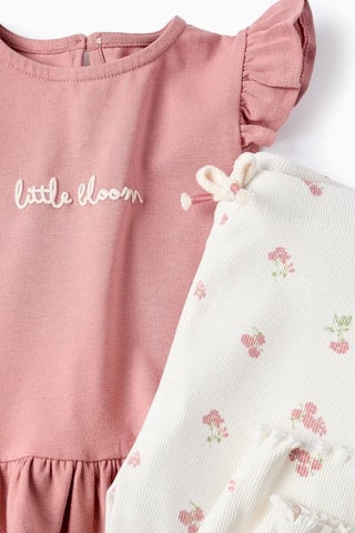 T-shirt et pantalon - Rose et blanc