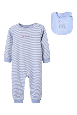 Bavoir et combinaison - Ciel