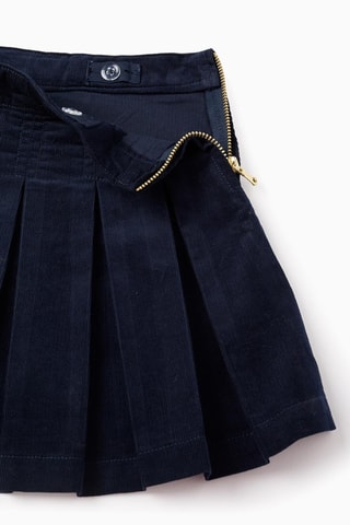 Jupe en velours - Bleu marine