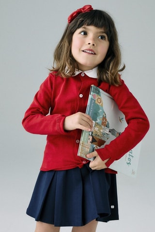 Jupe plissée - Bleu foncé