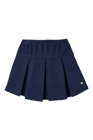 Jupe plissée - Bleu foncé