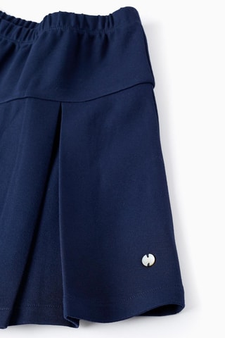 Jupe plissée - Bleu foncé