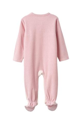 Grenouillère en velours - Ecru