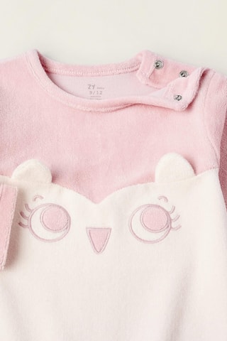 Grenouillère en velours - Ecru