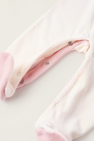 Grenouillère en velours - Ecru