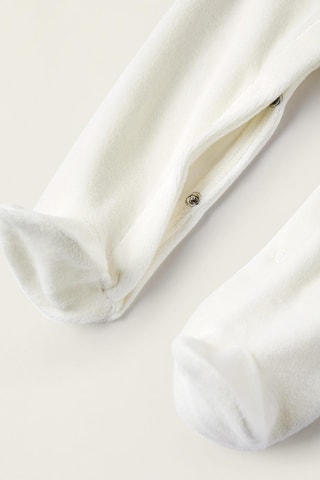 Grenouillère en velours - Blanc