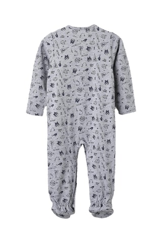 2 grenouillères - Gris clair et bleu