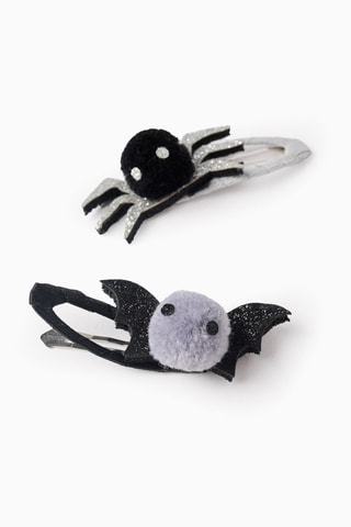 2 pinces à cheveux - Noir