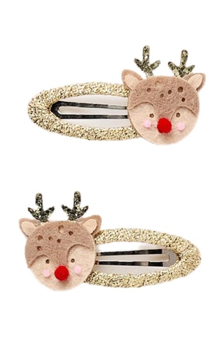 2 pinces à cheveux - Blanc