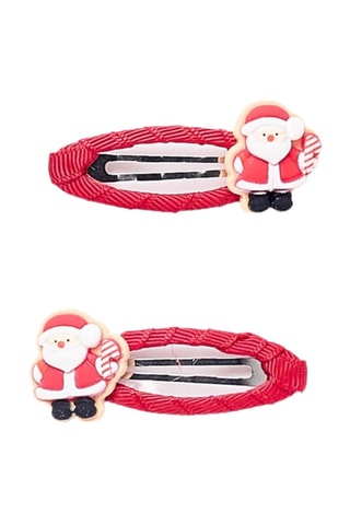 2 pinces à cheveux - Rouge