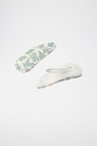 2 pinces à cheveux - Blanc