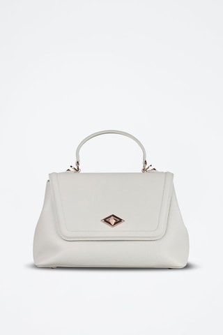 Bolso de piel - Gris claro