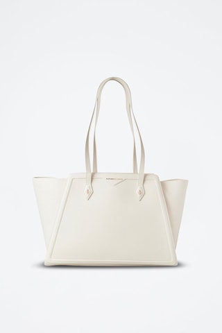 Leren Shopper - Ecru