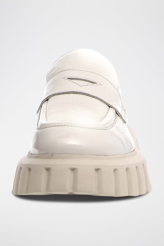 Lakleren Platform Mocassins Grenelle - Grijs