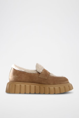 Nubuck Mocassins - Lichtbruin