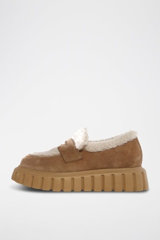 Nubuck Mocassins - Lichtbruin