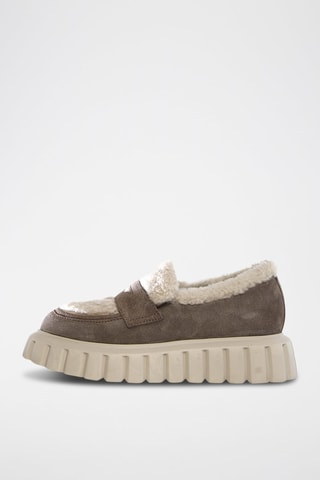Nubuck Mocassins - Grijs