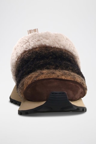 Nubuck Gevoerde Slip-ons - Donkerbruin