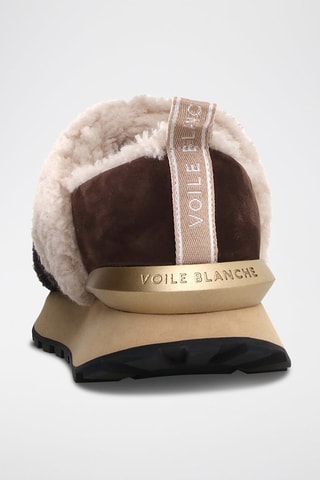 Nubuck Gevoerde Slip-ons - Donkerbruin