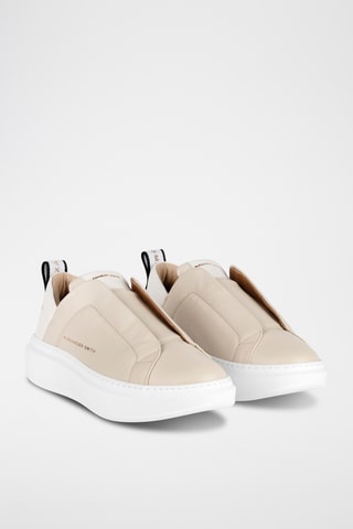 Leren Slip-ons Wembley - Nude