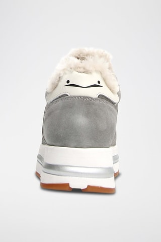 Nubuck Gevoerde Sneakers - Grijs