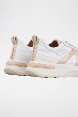 Zapatillas con plataforma - Blanco y rosa empolvado