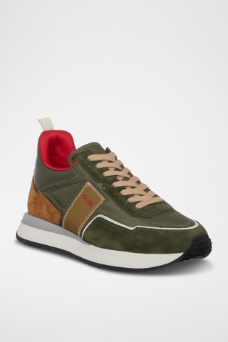 Sneakers Sean - Groen en Bruin