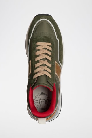 Sneakers Sean - Groen en Bruin
